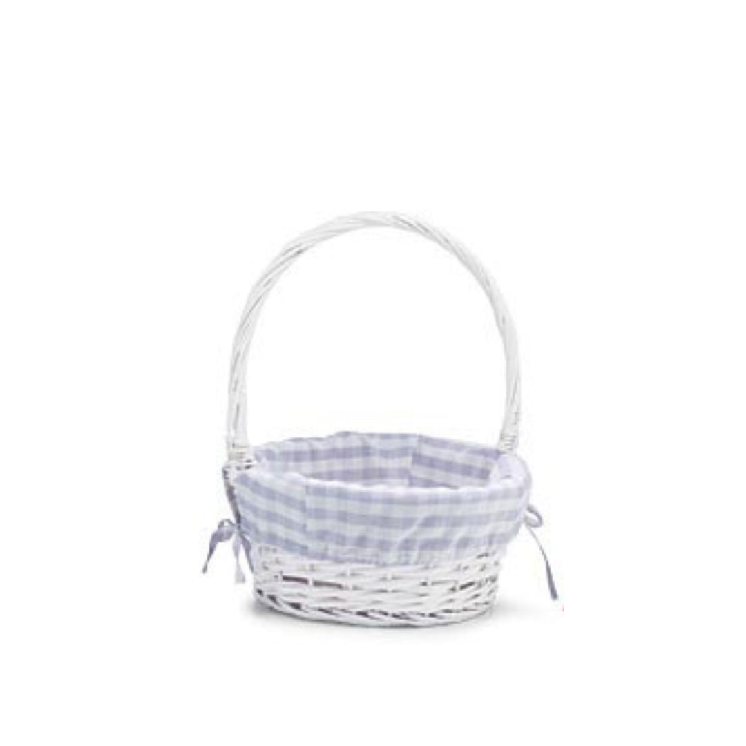 Willow Easter Baskets with Gingham Liners Easter Basket Burton and Burton Lilac 