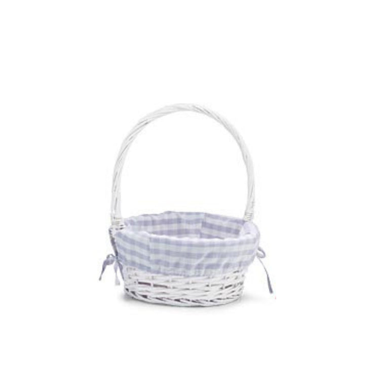 Willow Easter Baskets with Gingham Liners Easter Basket Burton and Burton Lilac 