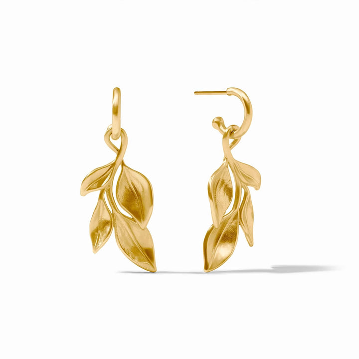 Willow Hoop & Charm Earrings - Gold Womens Earrings Julie Vos 