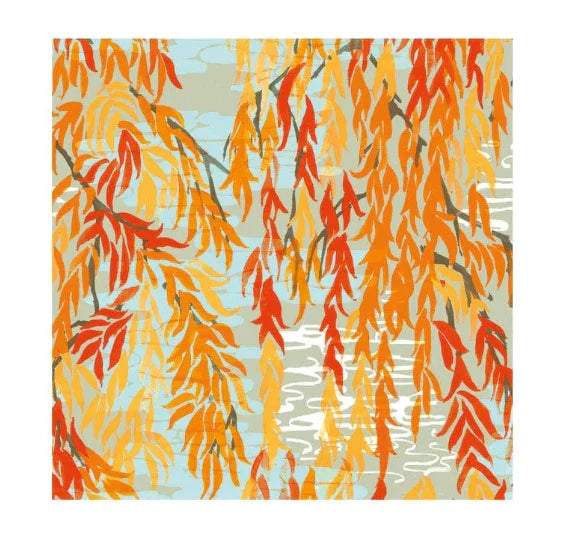 Willows Coral Cocktail Napkins Cocktail Napkins Caspari 