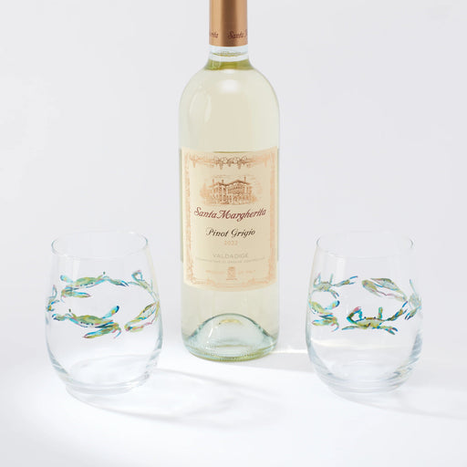Wine Glass - Bay Blues Wine Glass Kim Hovell 