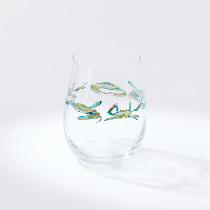 Wine Glass - Bay Blues Wine Glass Kim Hovell 