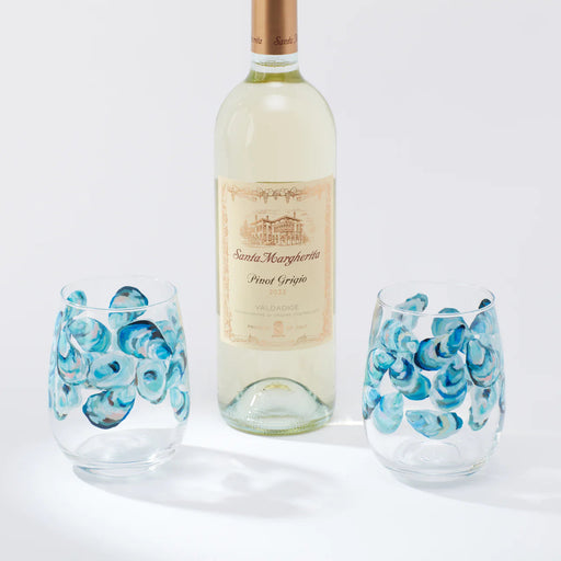 Wine Glass - Flowing Shells Wine Glass Kim Hovell 