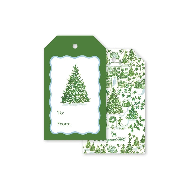 Winter Toile Gift Tags Gift Tags & Labels Dogwood Hill 