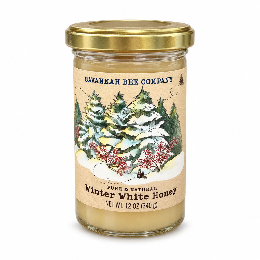 Winter White Honey 12oz Food Savannah Bee Company 