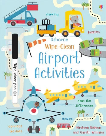Wipe-Clean Activities Book - Airport Book Harper Collins 