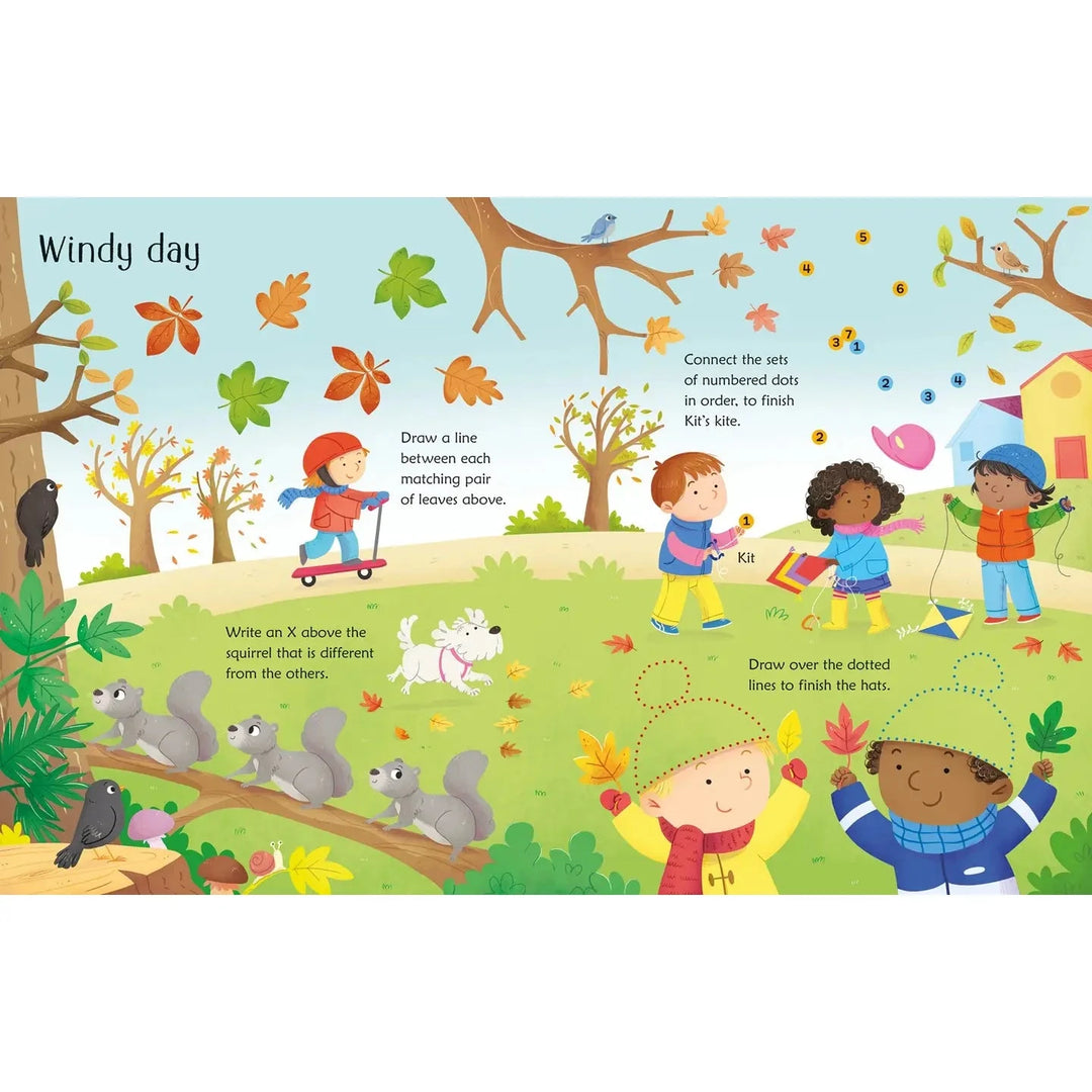 Wipe-Clean Activities Book - Fall Activities Book Harper Collins 