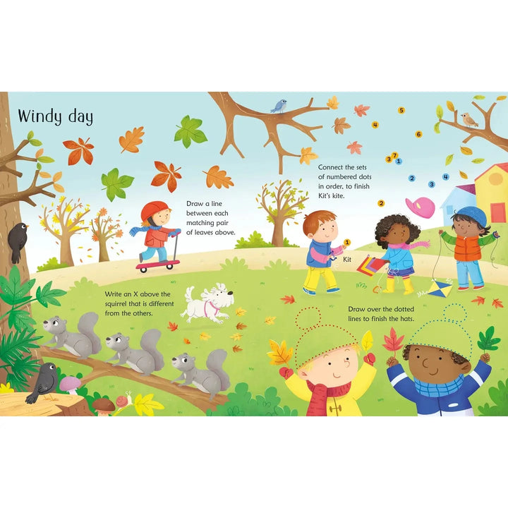 Wipe-Clean Activities Book - Fall Activities Book Harper Collins 