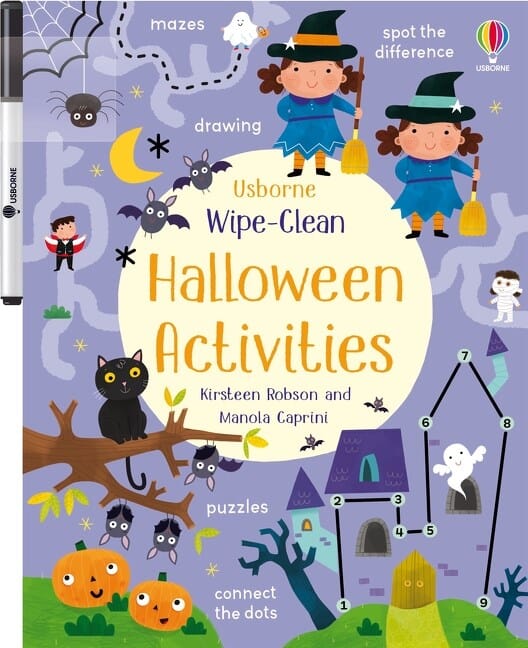 Wipe-Clean Activities Book - Halloween Book Harper Collins 