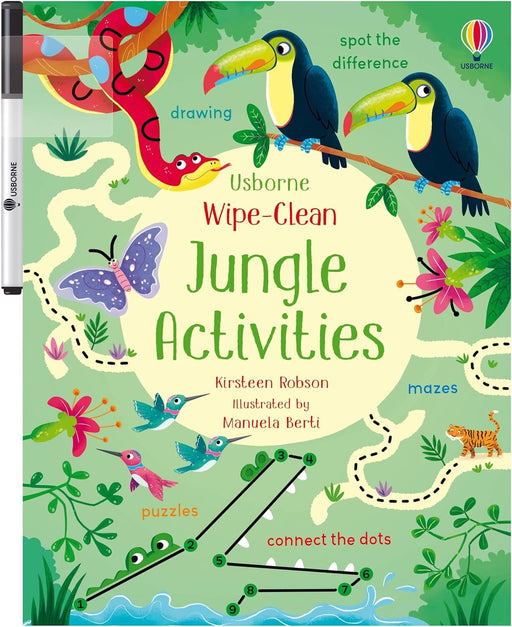 Wipe Clean Activity Book - Jungle Book Usborne 