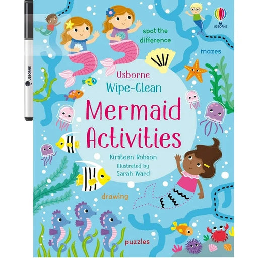 Wipe Clean Activity Book - Mermaid Book Usborne 
