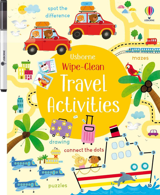 Wipe Clean Activity Book - Travel Activities Book Usborne 