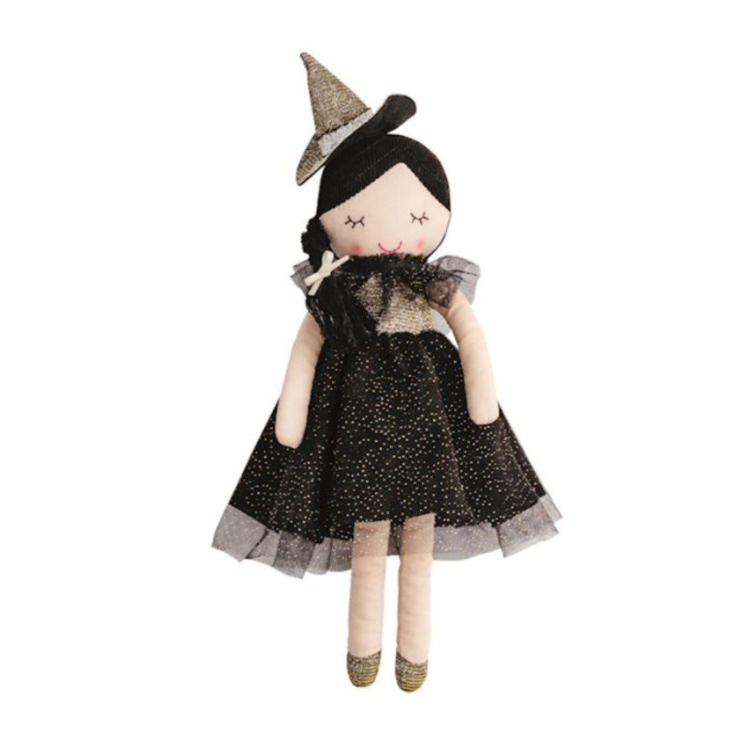 Witch Besties Plush Toy MudPie Black Hair 