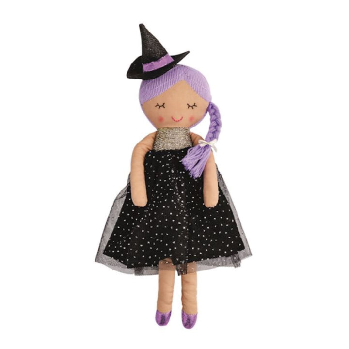 Witch Besties Plush Toy MudPie Purple Hair 