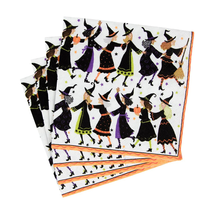 Witches Conga Line Cocktail Napkins Cocktail Napkins Caspari 