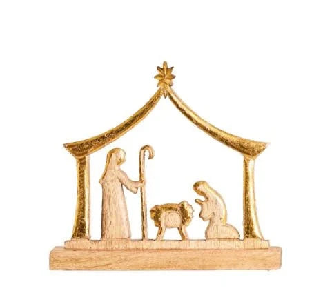 Wooden Manger Nativity Nativity Sets Mary Square 