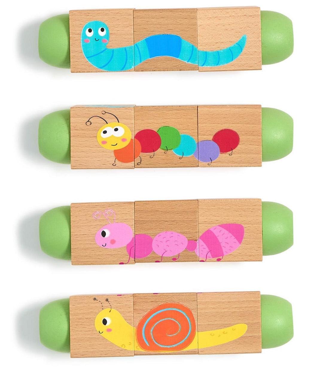 Wooden Twist Block Puzzle Game Activity Toy Two's Company 