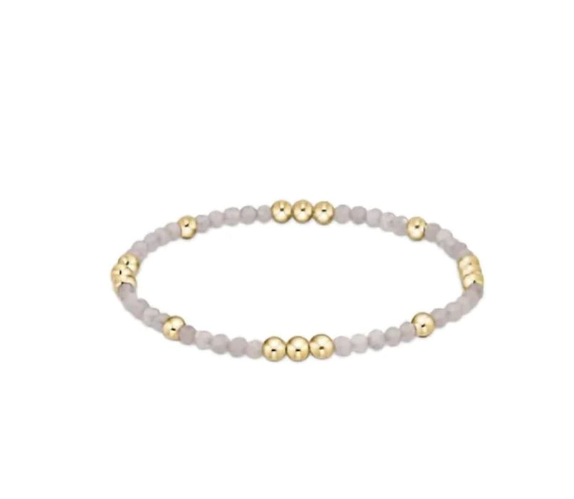 Worthy Pattern 3mm Bead Bracelet - Gemstones + Pearl Bracelet eNewton Labradorite 