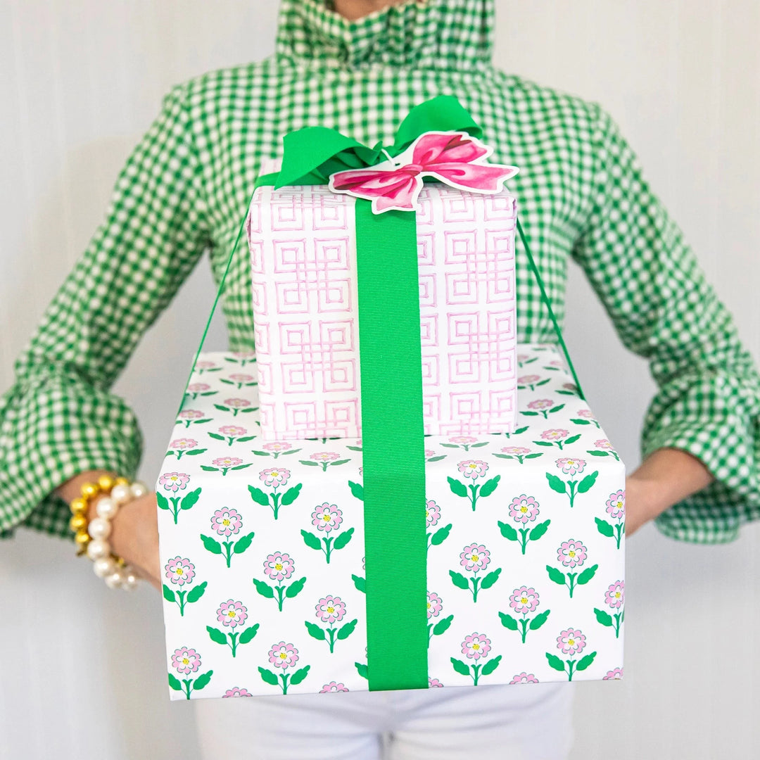 Wrapping Paper Roll- Pink Daisy Wrapping Paper WH Hostess 