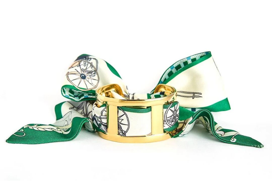 Wyatt Scarf Cuff - Green Womens Bracelet Lisi Lerch 