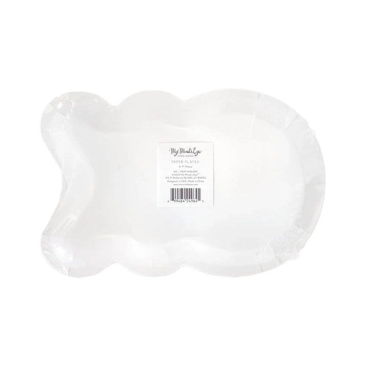 Xoxo Shaped Plates - 8 Count Paper Plates My Mind's Eye 