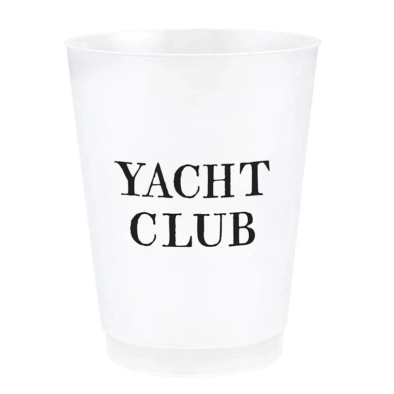 Yacht Club Frosted Cups Shatterproof Cups Creative Brands - Slant 