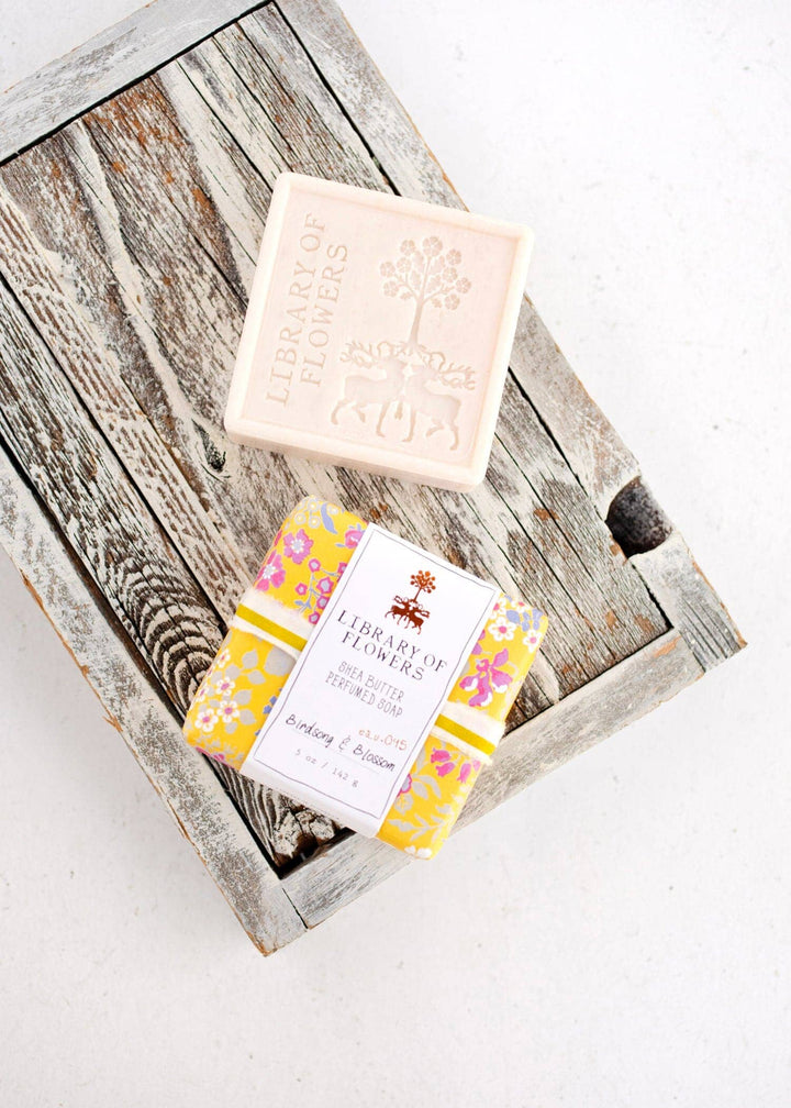 Yellow Pink Roses Square Soap Bath Soap Lollia 