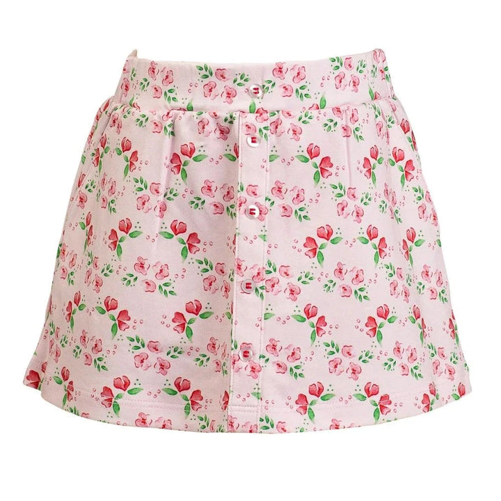 Zinnia Blooms Scallop Skort Girl Skirt Proper Peony 