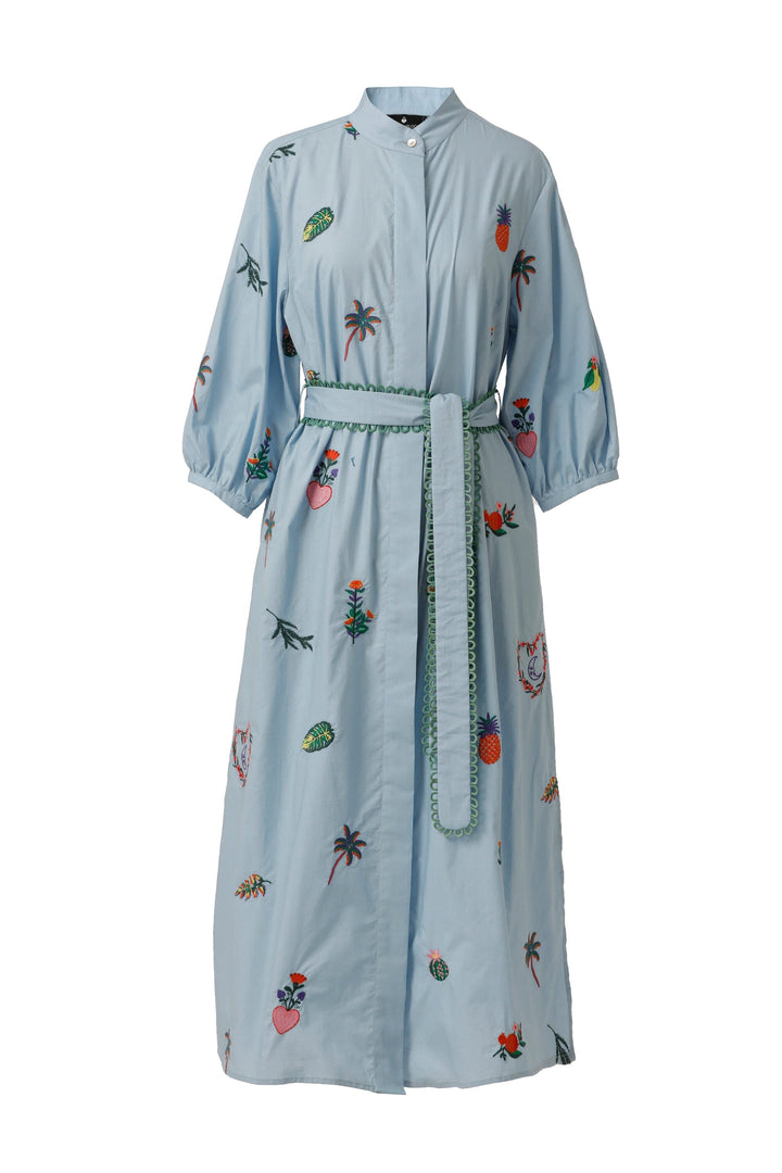Zora Dress - Chambray Blue Womens Dress Emily Lovelock 