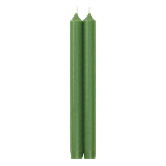 10" Straight Taper Candle - Set of 2 Candle Caspari Leaf Green 