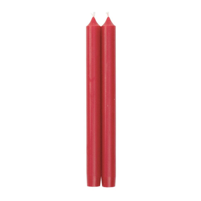 10" Straight Taper Candle - Set of 2 Candle Caspari Red 