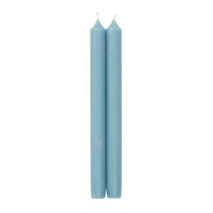 10" Straight Taper Candle - Set of 2 Candle Caspari Stone Blue 