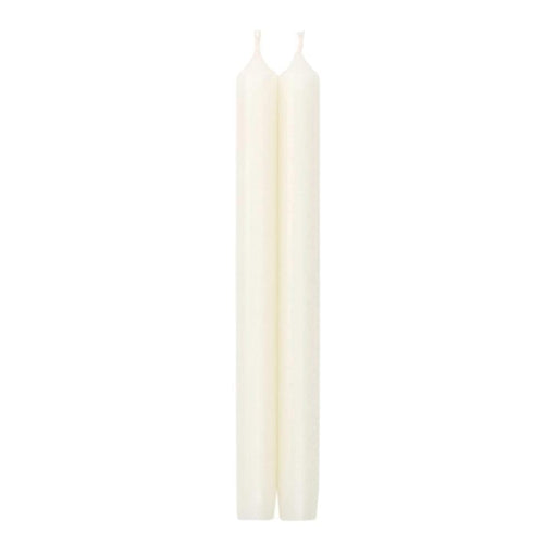 10" Straight Taper Candle - Set of 2 Candle Caspari White 