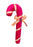 14" Candy Cane Christmas Decor December Diamonds Pink 