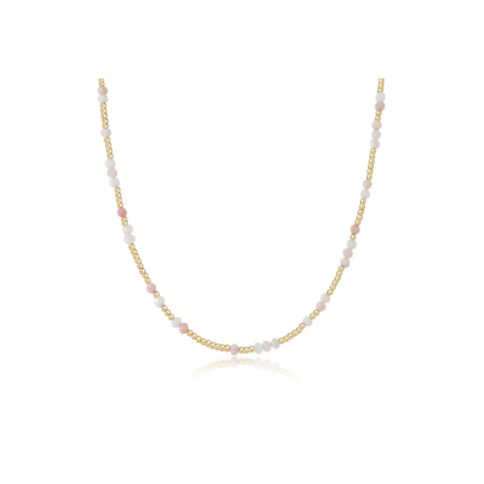 15" Choker Hope Unwritten Gold + Gemstones Bracelet eNewton Pink Opal 