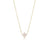 16" Necklace Gold with Signature Cross Necklace eNewton Off-White 