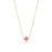 16" Necklace Gold with Signature Cross Necklace eNewton Pink 