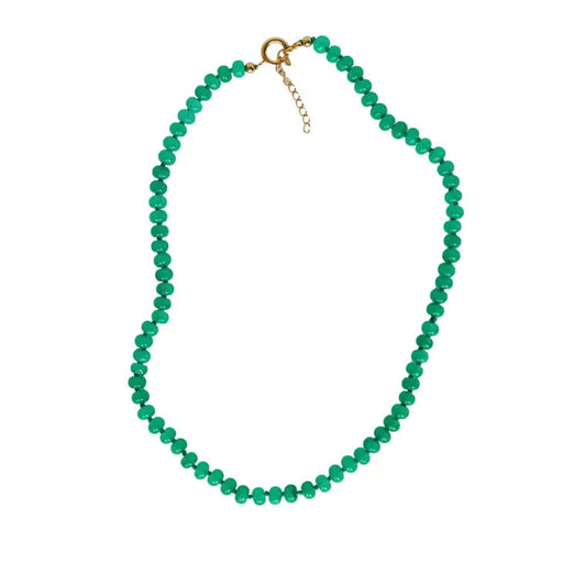 18" Genuine Jade Candy Necklace Earrings St. Armands Designs 