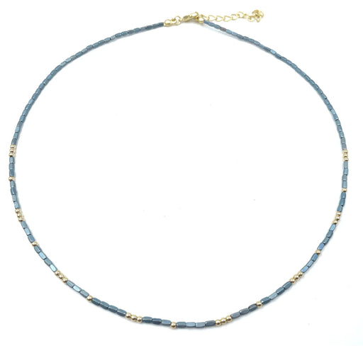 2mm Harbor Necklace Necklace Erin Gray Blue 