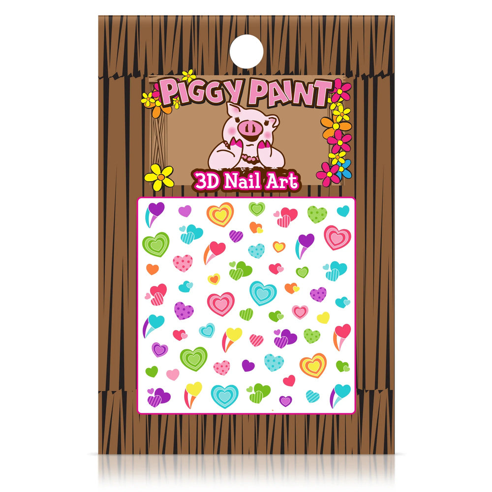 3D Heart Nail Art Nail Polish Piggy Paint 