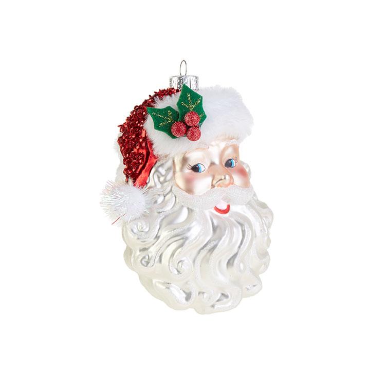 5" Santa Face Ornament ornament RAZ 