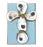 6x8 Oyster Cross Blocks Home Decor Michelle Allen Designs Blue 