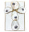 6x8 Oyster Cross Blocks Home Decor Michelle Allen Designs White 