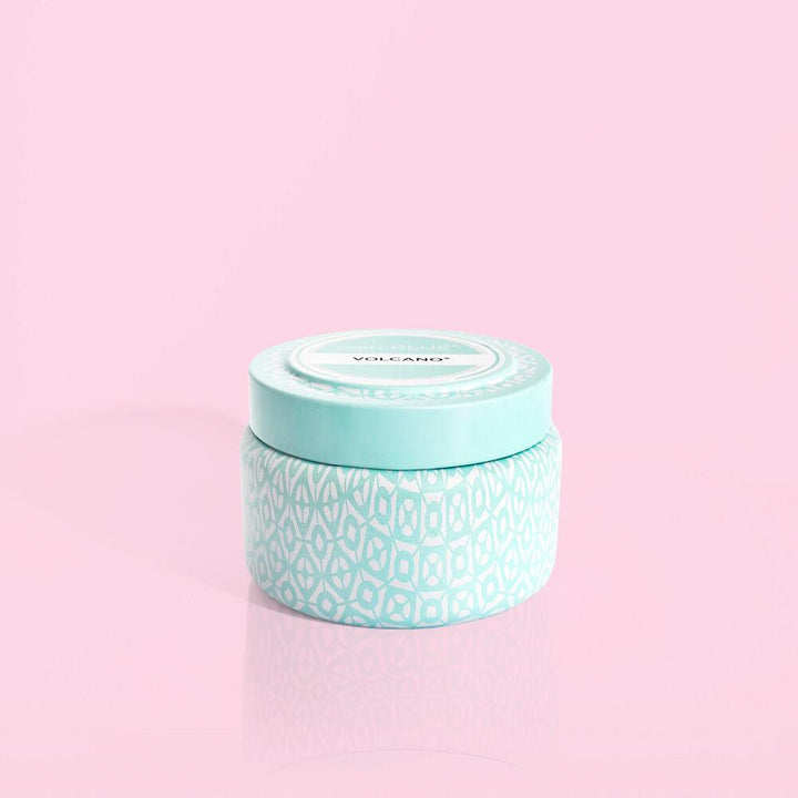 8.5oz Printed Travel Tin Candle - Colors Candles Capri Blue Aqua 