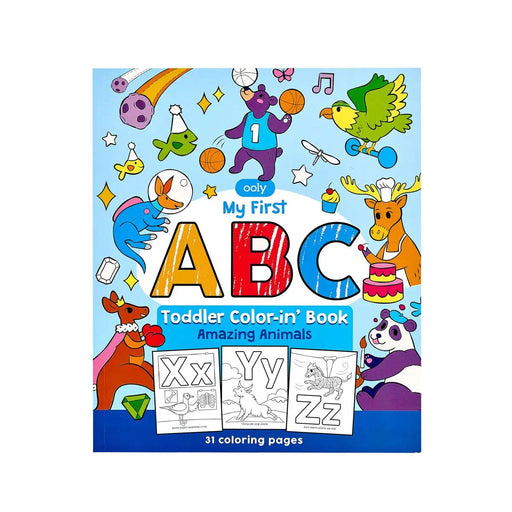 ABC: Amazing Animals Toddler Coloring Book Activity Toy Ooly 