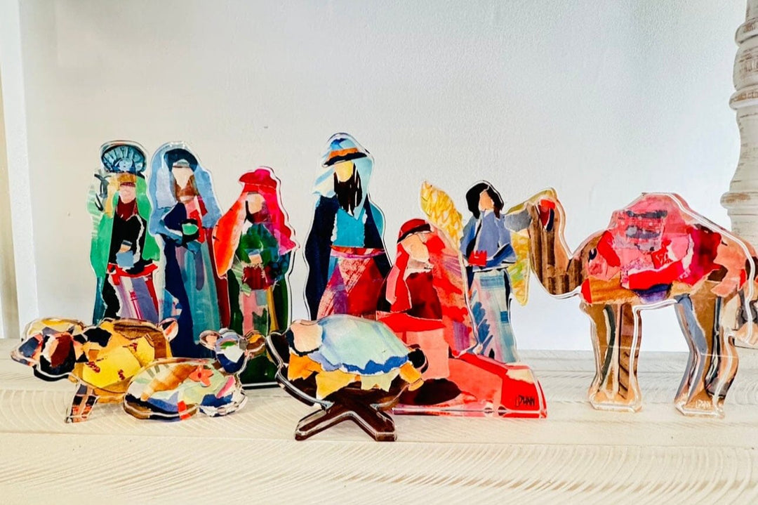 Acrylic Nativity Set - Large Home Decor Lauren Dunn 