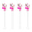 Acrylic Stir Sticks Drinkware Acrylic Sticks Couture Pink Santa 