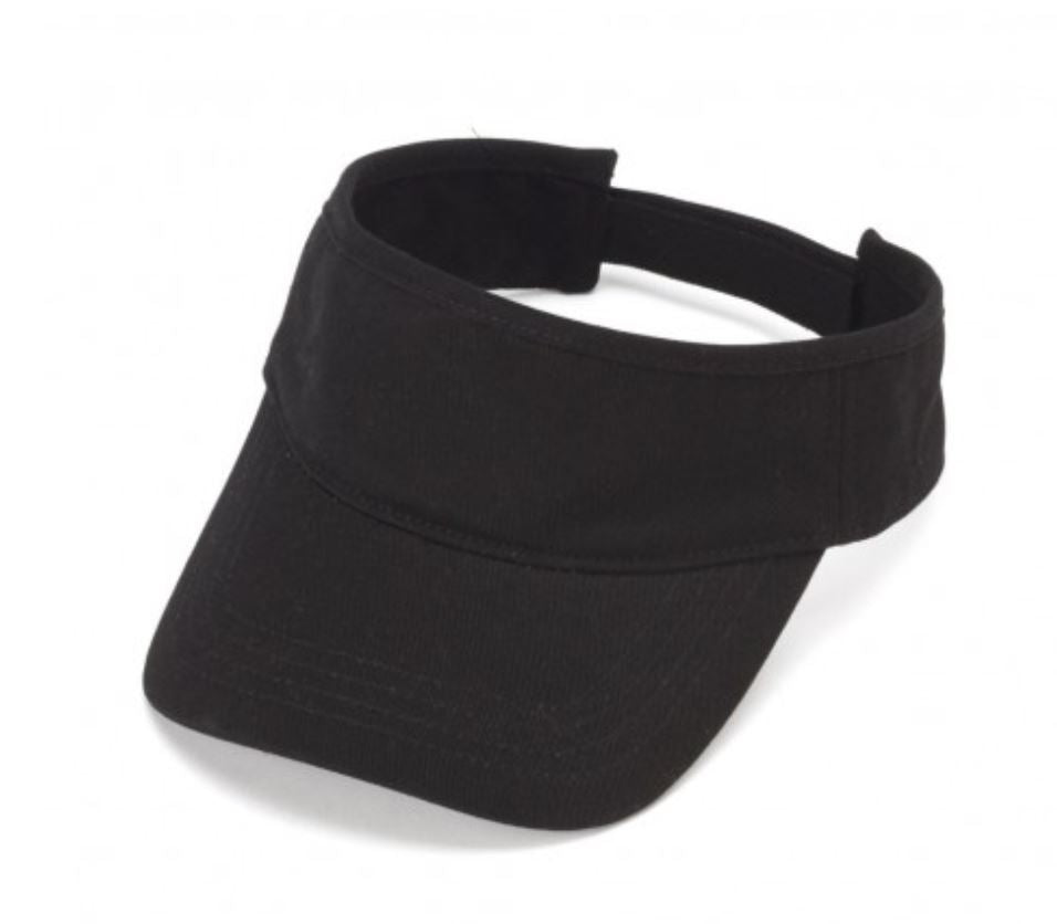 Adult Visor Visors Viv and Lou Black 