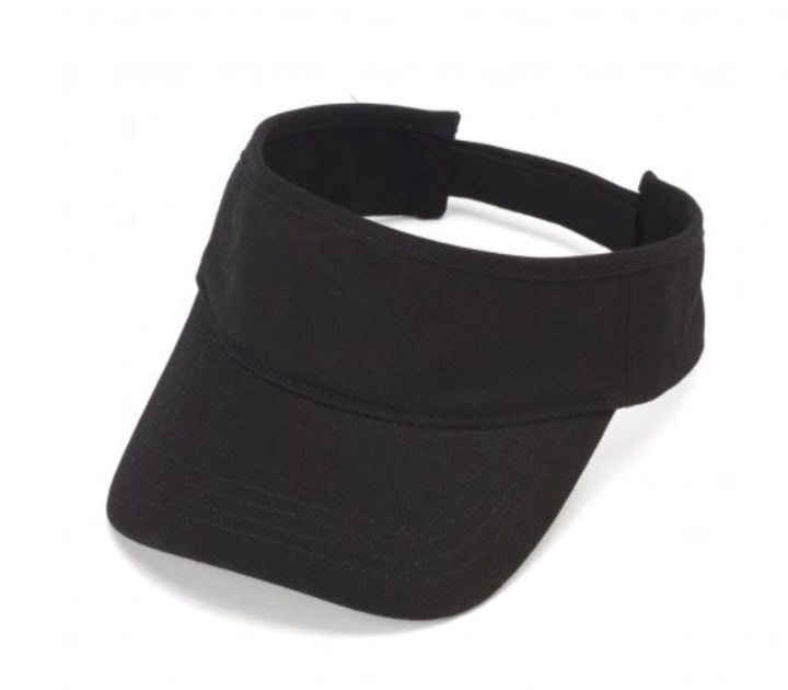Adult Visor Visors Viv and Lou Black 