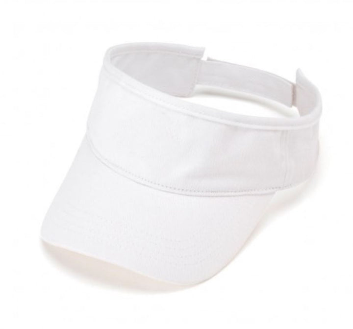 Adult Visor Visors Viv and Lou White 